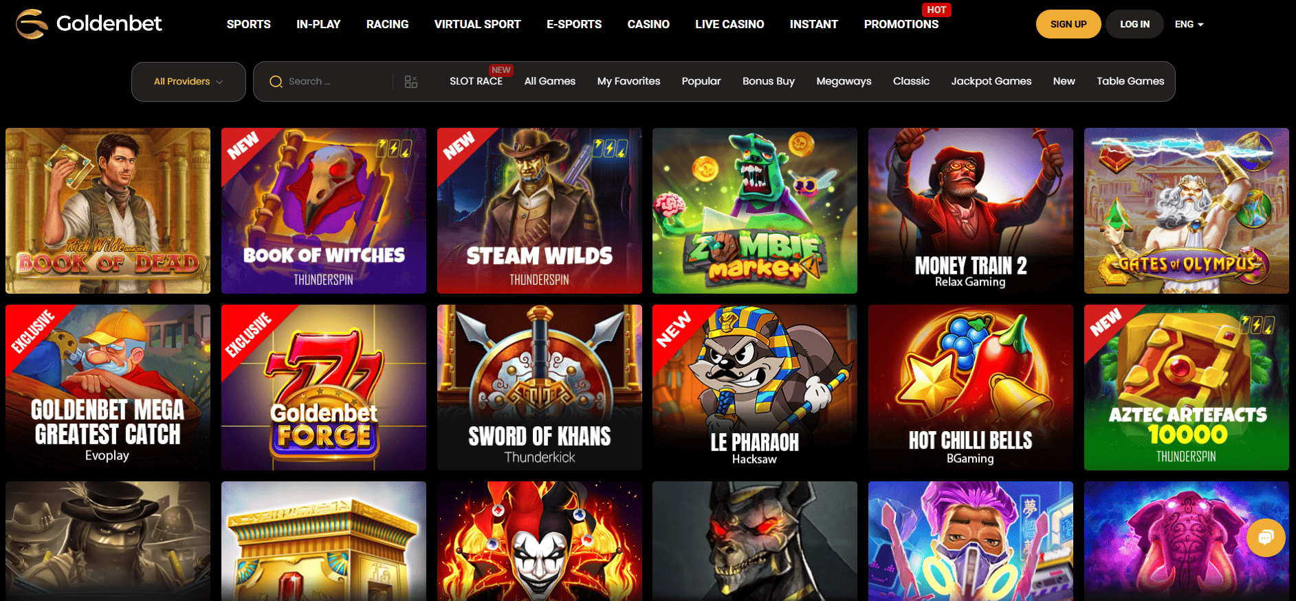 goldenbet casino games